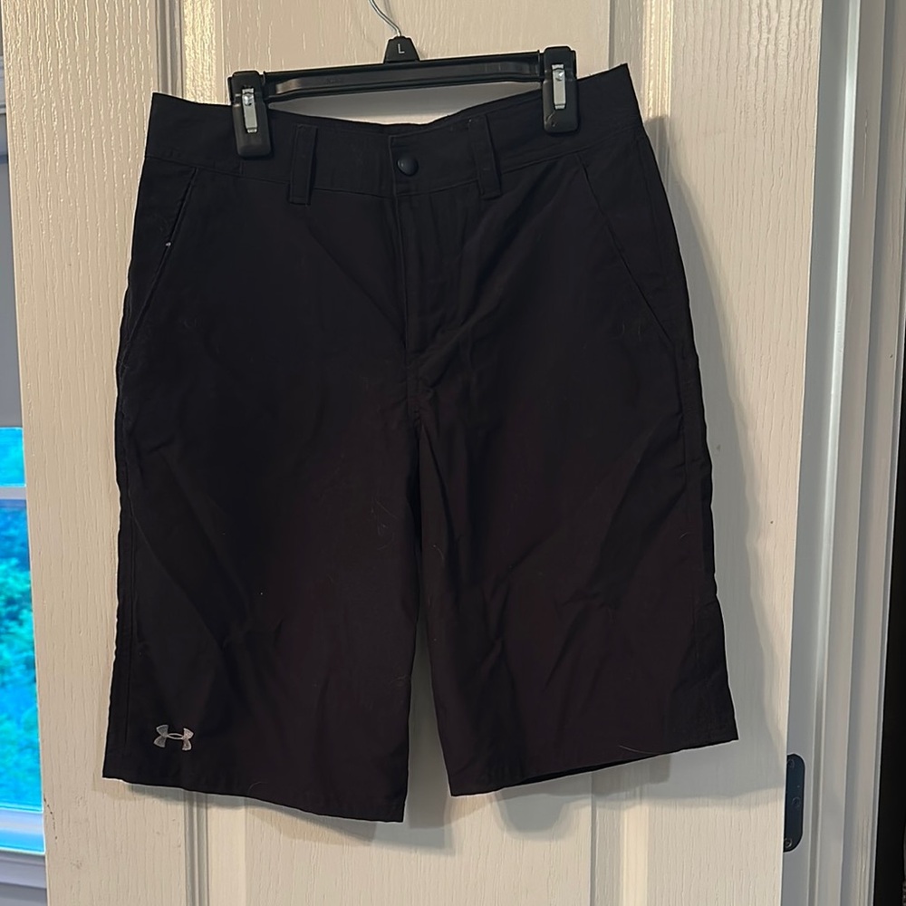Under Armour Youth/Juniors Men's Black Golf Shorts